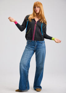 HOODIE SWEATER | HEART-EMBROIDERY-Jackets & Sweaters-ZAKET & PLOVER-Coriander