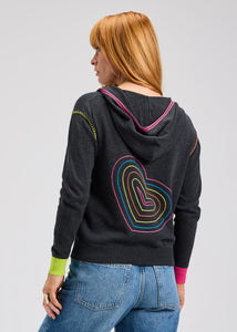 HOODIE SWEATER | HEART-EMBROIDERY-Jackets & Sweaters-ZAKET & PLOVER-XSMALL-CHARCOAL-Coriander
