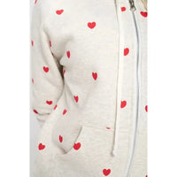 HOODIE SWEATSHIRT | HEART PRINT-Jackets & Sweaters-SM WARDROBE-Coriander