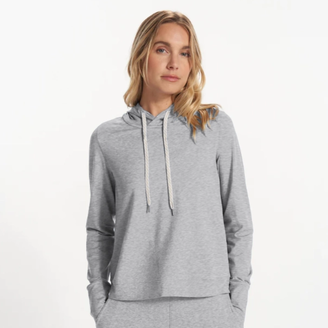 HOODIE TOP | WOMEN'S ESSENTIAL NON-ZIP-Tops-FORNIA-XSMALL-GREY-Coriander