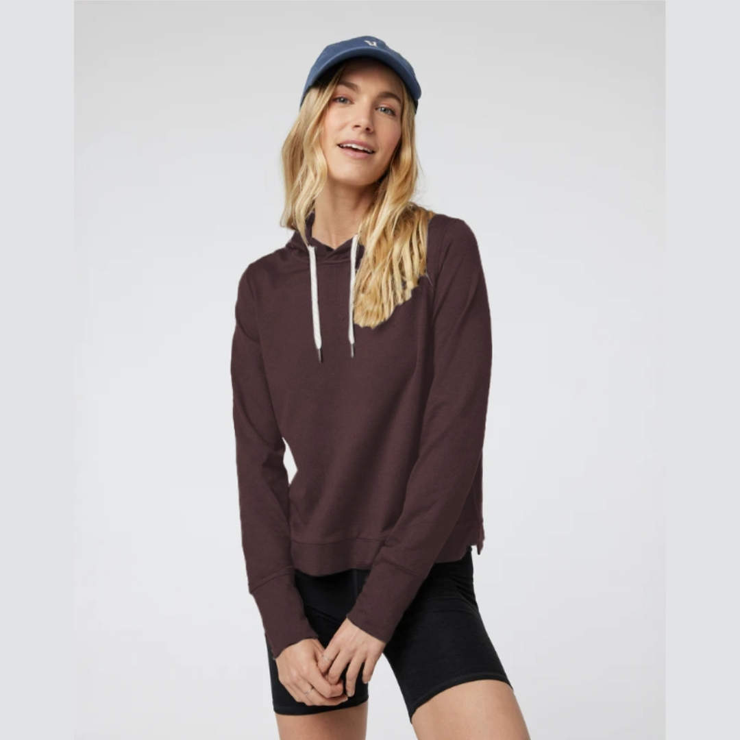 HOODIE TOP | WOMEN'S ESSENTIAL NON-ZIP-Tops-FORNIA-XSMALL-MAHOGANY-Coriander