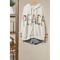HOODIE ZIP CARDI | PEACE-Jackets & Sweaters-MELLO-SMALL-IVORY-Coriander