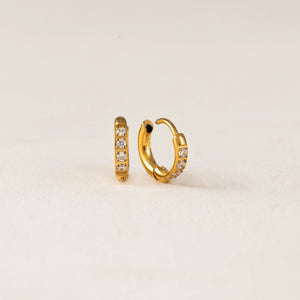 HOOP EARRINGS | EVIE 10MM HUGGIE-Jewellery-LOVER'S TEMPO-Coriander