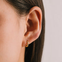 HOOP EARRINGS | EVIE 10MM HUGGIE-Jewellery-LOVER'S TEMPO-Coriander
