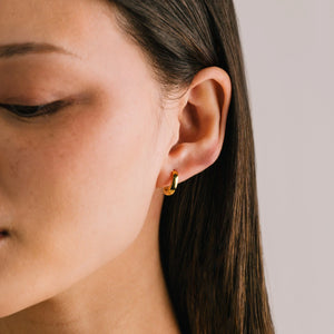 HOOP EARRINGS | MAYA-Jewellery-LOVER'S TEMPO-Coriander