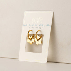 HOOP EARRINGS | PETAL: GOLD-Jewellery-LOVER'S TEMPO-Coriander
