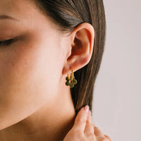 HOOP EARRINGS | PETAL: GOLD-Jewellery-LOVER'S TEMPO-Coriander