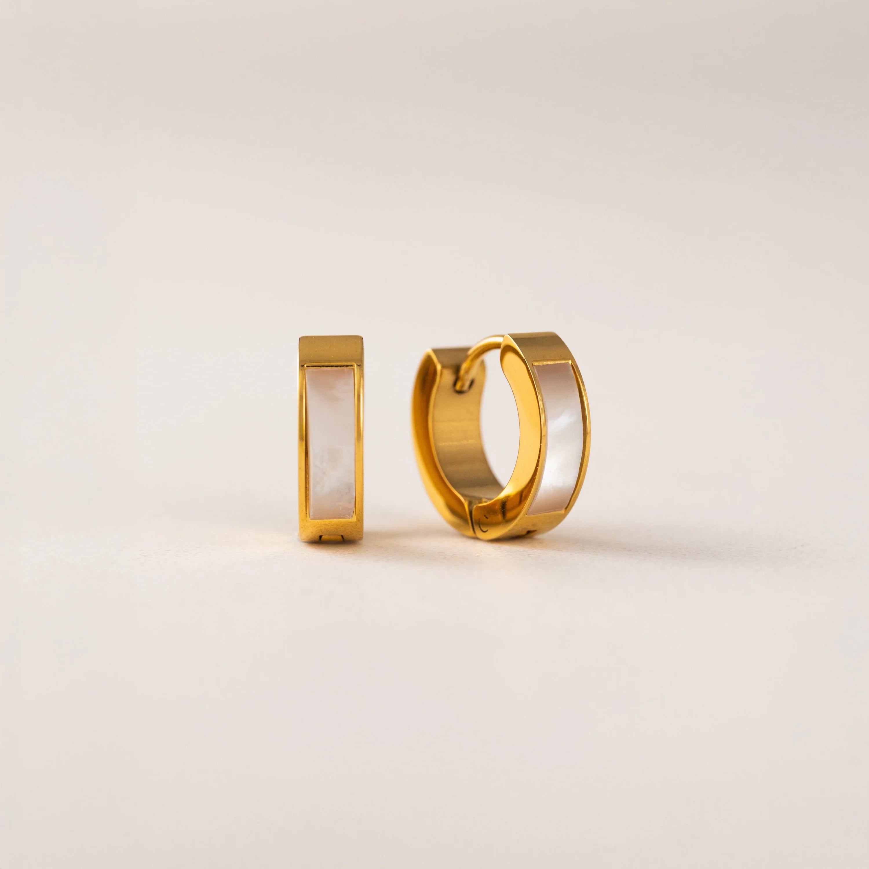 HOOP EARRINGS | TOFINO HUGGIE-Jewellery-LOVER'S TEMPO-GOLD-Coriander