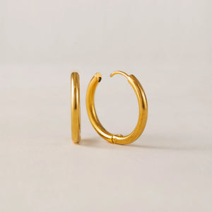 HOOP EARRINGS | TUBE 20MM-Jewellery-LOVER'S TEMPO-Coriander