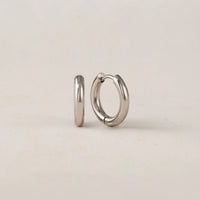 HOOP EARRINGS | TUBE-Jewellery-LOVER'S TEMPO-SILVER-Coriander