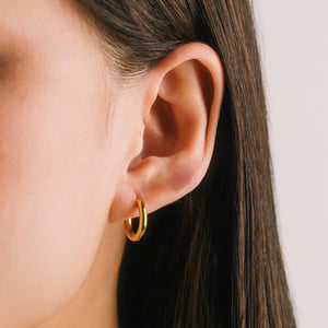 HOOP EARRINGS | TUBE-Jewellery-LOVER'S TEMPO-Coriander