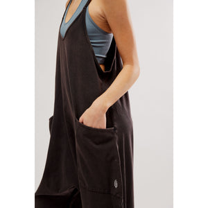 HOT SHOT ONESIE WASHED BLACK-Bottoms-FREE PEOPLE-Coriander