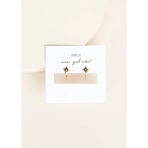 HUGGIE EARRINGS | GOLD STAR ICON-Jewellery-JAX KELLY-Coriander