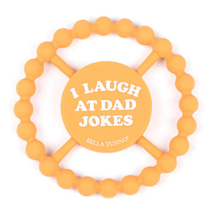 I LAUGH AT DAD JOKES RING TEETHER-Babies & Kids-BELLA TUNNO-Coriander