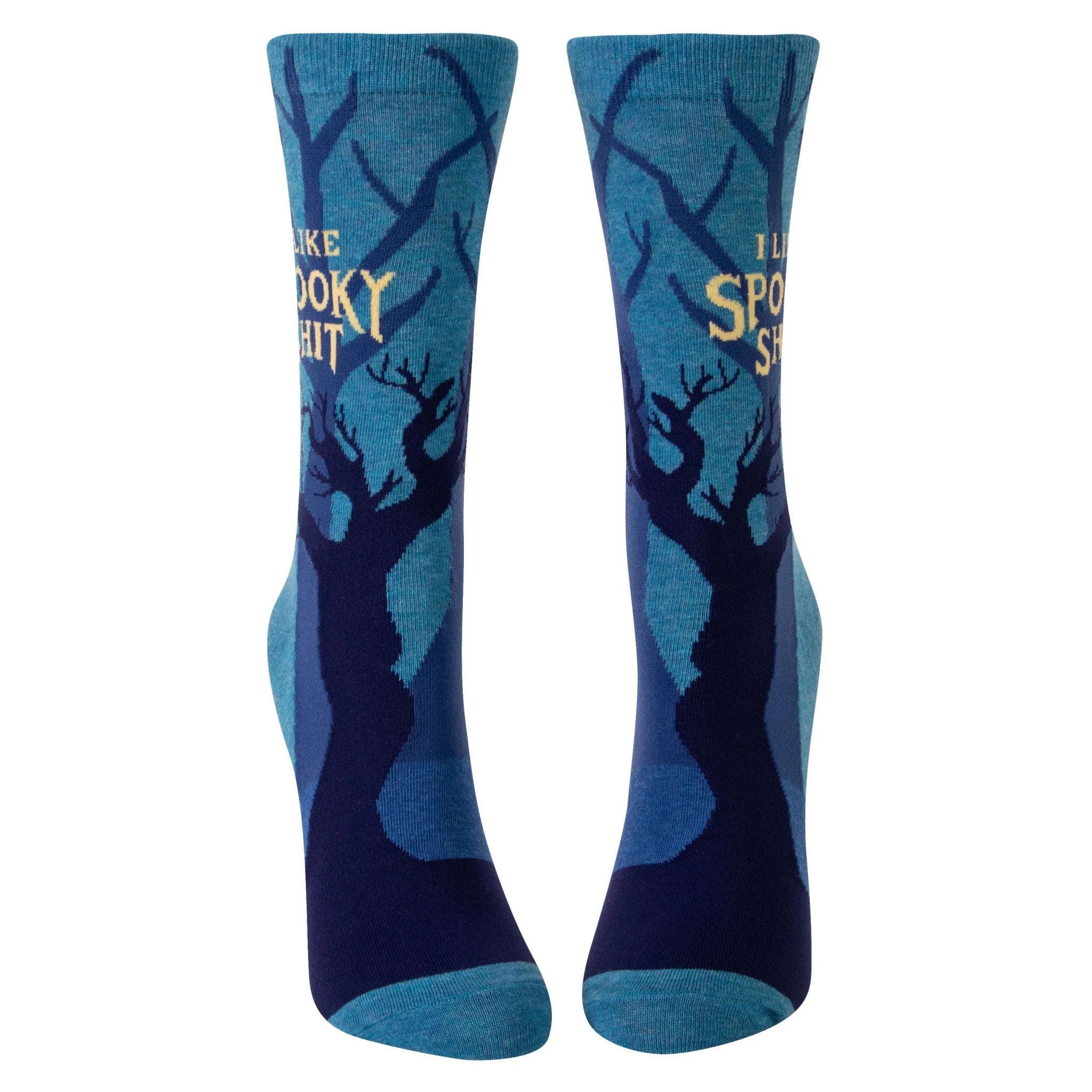 I LIKE SPOOKY SH*T CREW SOCKS-Socks-BLUE Q-Coriander