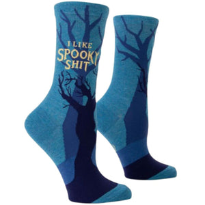 I LIKE SPOOKY SH*T CREW SOCKS-Socks-BLUE Q-Coriander
