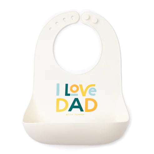 I LOVE DAD WONDER BIB | COCONUT-Kids-BELLA TUNNO-Coriander