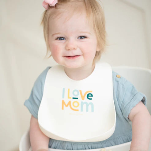 I LOVE MOM WONDER BIB | COCONUT-Kids-BELLA TUNNO-Coriander