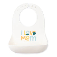 I LOVE MOM WONDER BIB | COCONUT-Kids-BELLA TUNNO-Coriander