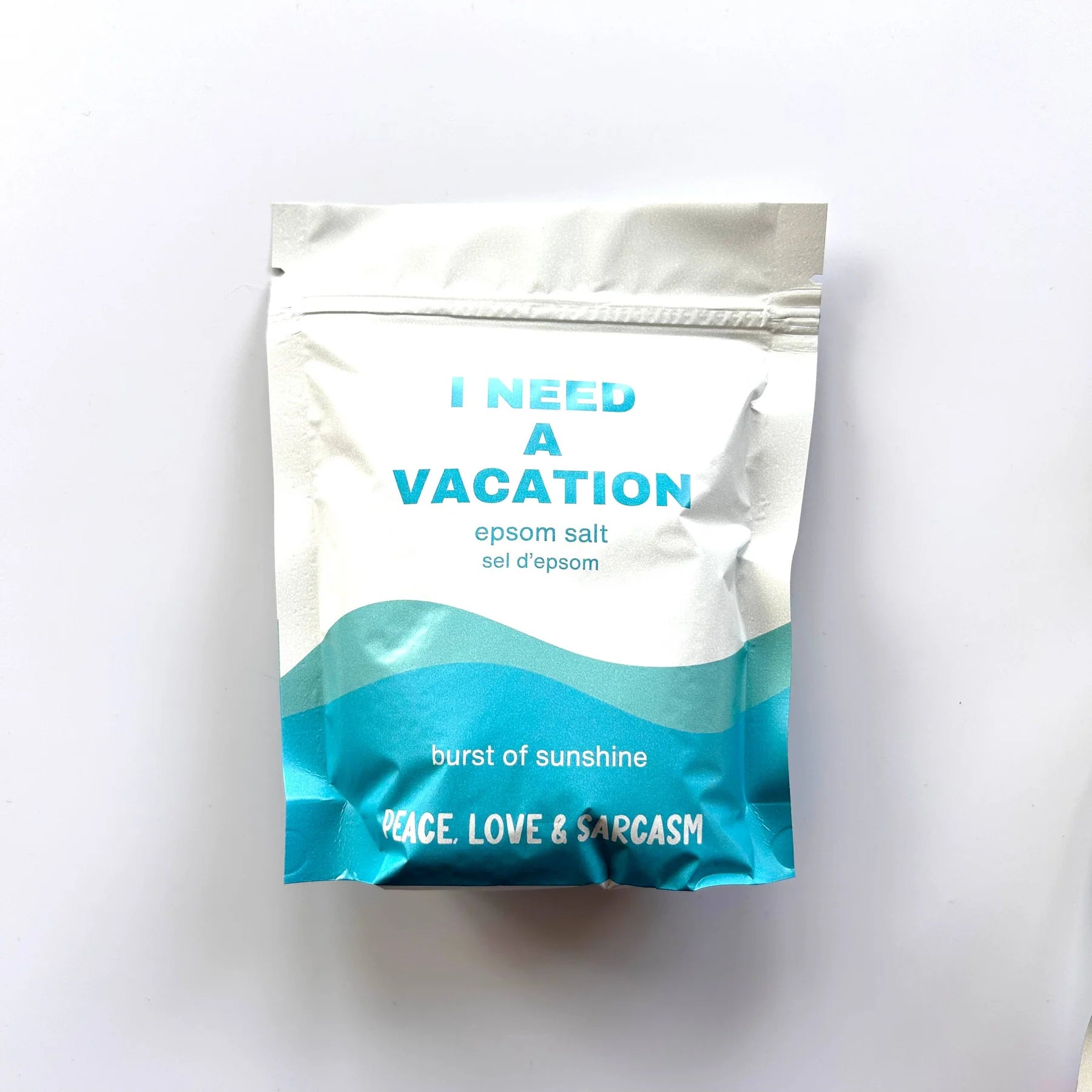 I NEED A VACATION EPSOM SALT BATH SOAK-Self Care-PEACE, LOVE AND SARCASM-Coriander