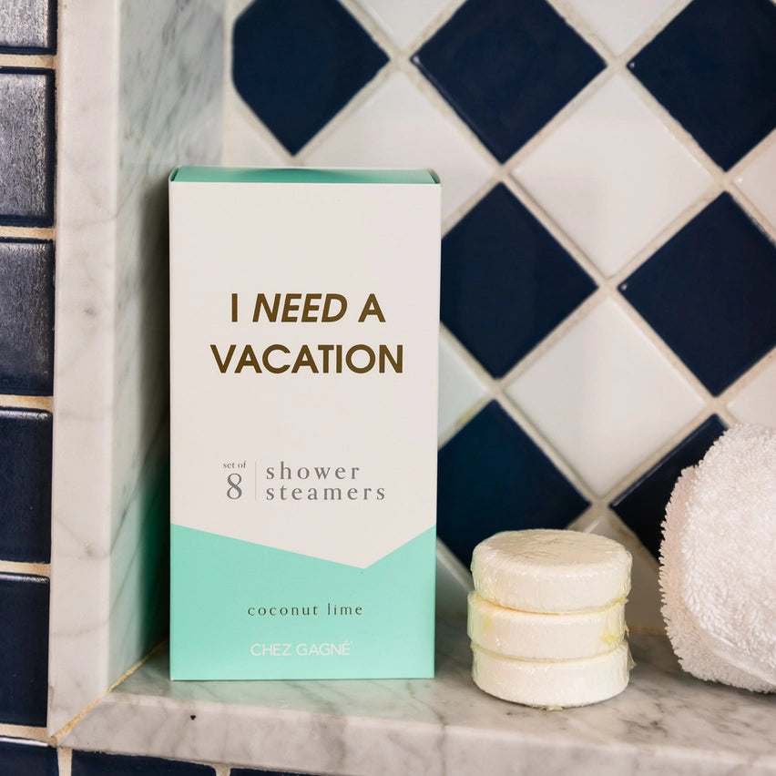 I NEED A VACATION VEGAN SHOWER STEAMER-Self Care-CHEZ GAGNE-Coriander