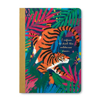 I REFUSE TO DIAL THE WILDNESS DOWN NOTEBOOK-Books & Stationery-COMPENDIUM-Coriander