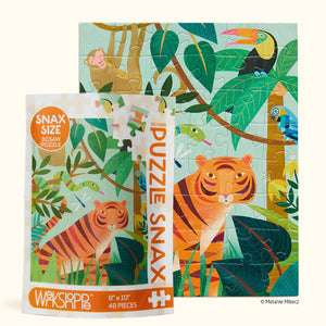 IN THE JUNGLE | 48 PIECE KIDS PUZZLE SNAX-Puzzle-WERKSHOPPE-Coriander