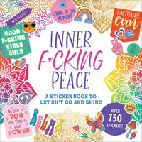 INNER F*CKING PEACE STICKER BOOK-Books & Stationery-PETER PAUPER PRESS-Coriander