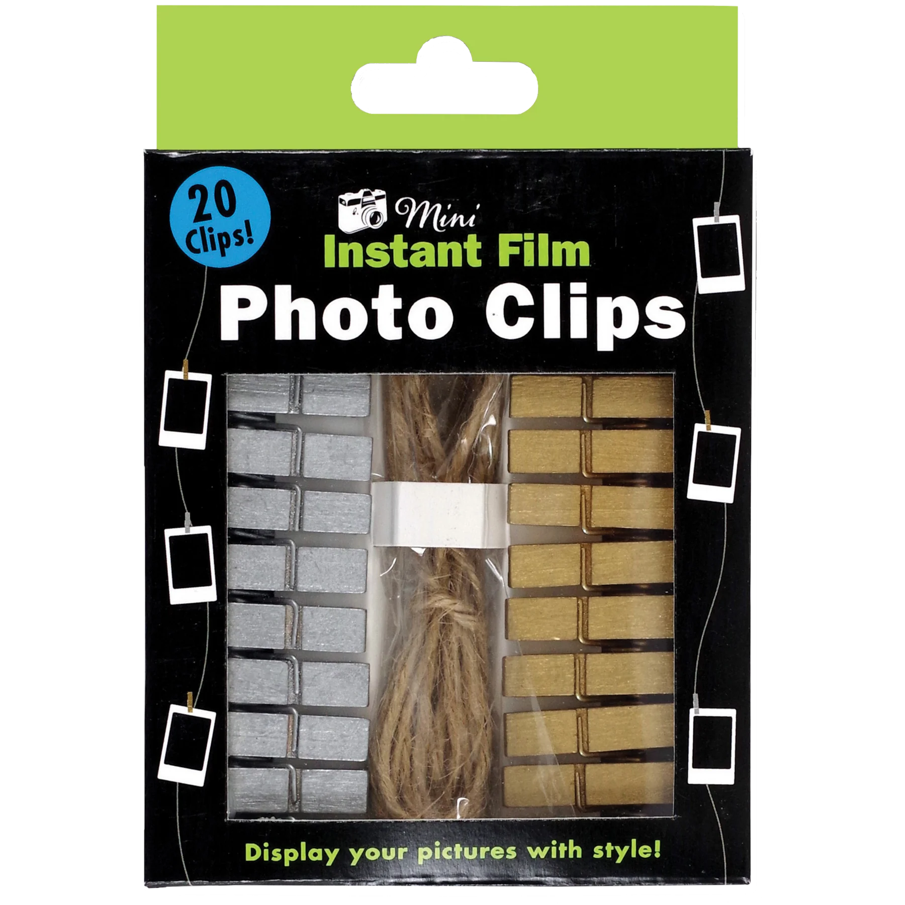 INSTANT FILM PHOTO CLIPS GOLD/SILVER-Home-PETER PAUPER PRESS-Coriander