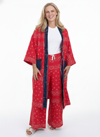 JACKET | BANDANA LONG CARDIGAN-Jackets & Sweaters-SHANNON PASSERO-ONE-RED-Coriander