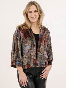 JACKET | EFFIE VELVET TOPPER-Jackets & Sweaters-SHANNON PASSERO-Coriander