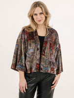 JACKET | EFFIE VELVET TOPPER-Jackets & Sweaters-SHANNON PASSERO-SMALL-MED-PERSIAN PRINT-Coriander