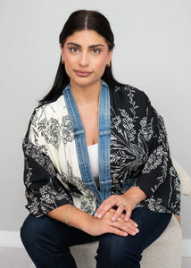 JACKET | KAROL CARDIGAN-Jackets & Sweaters-SHANNON PASSERO-ONE-MONOCHROME MIX-Coriander