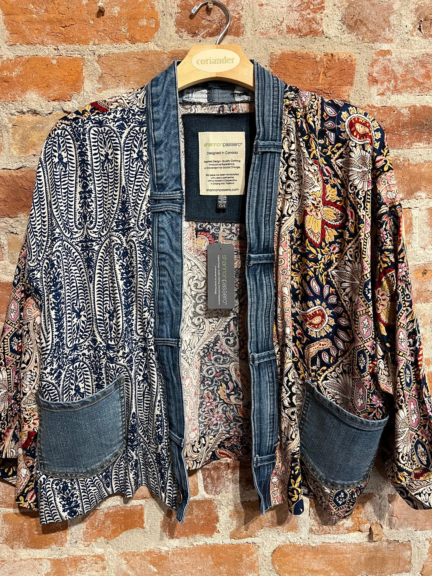 JACKET | KAROL-Jackets & Sweaters-SHANNON PASSERO-ONE-BLUE PAISLEY MIX-Coriander