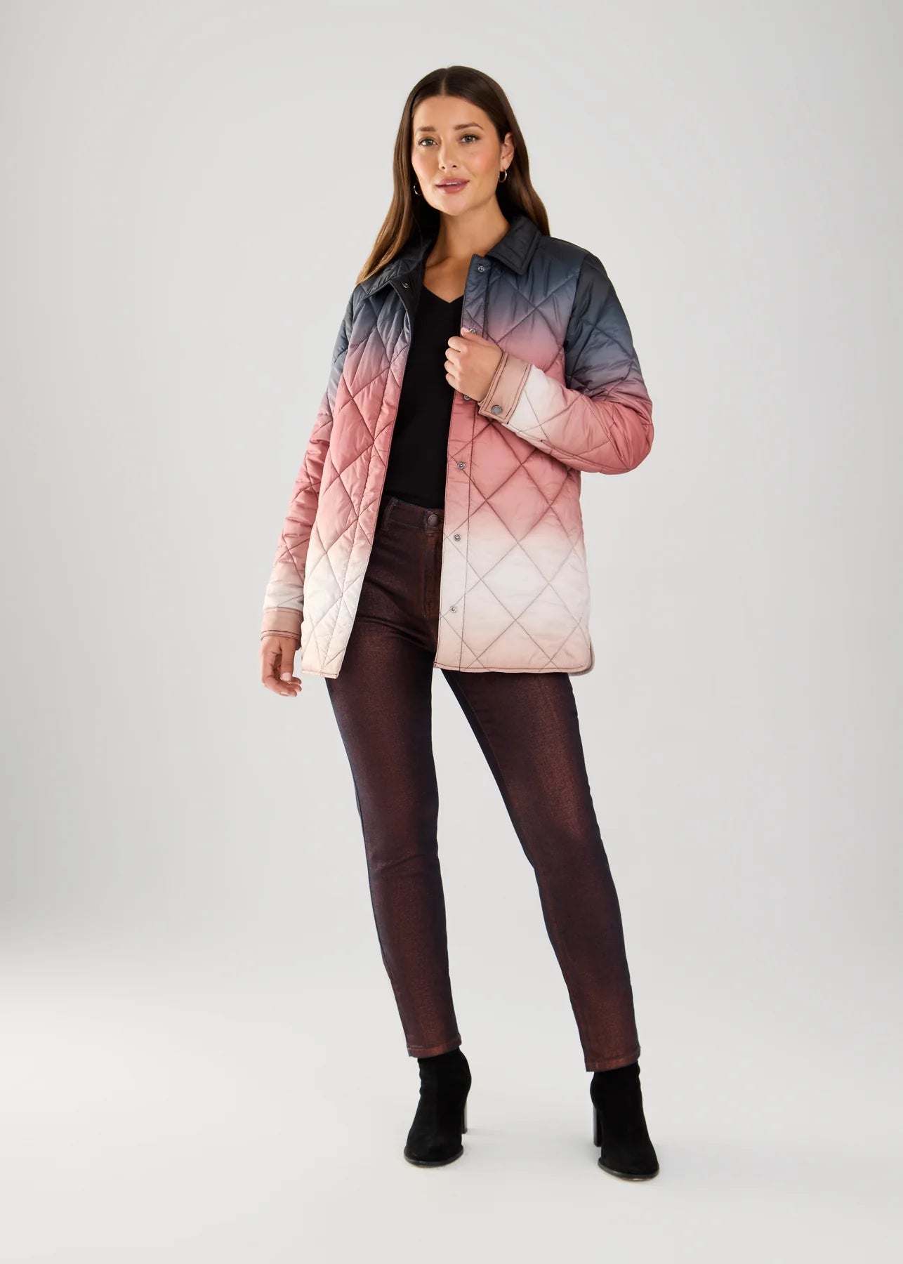 JACKET | QUILTED OMBRE-Jackets & Sweaters-FRENCH DRESSING JEANS-Coriander