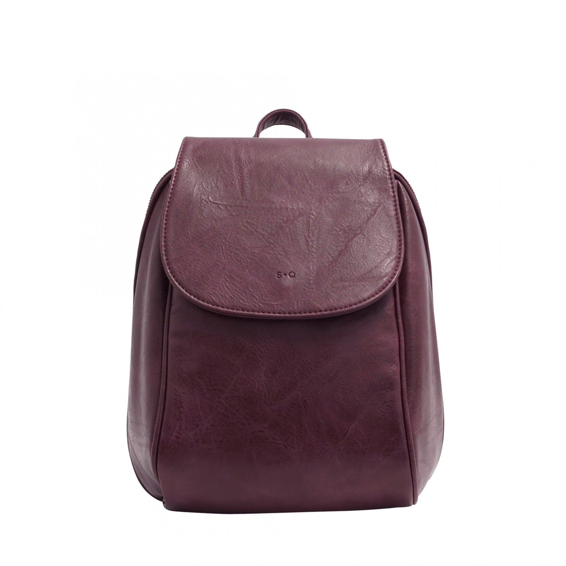 JADA CONVERTIBLE VEGAN BACKPACK-Backpack-S-Q-EGGPLANT-Coriander