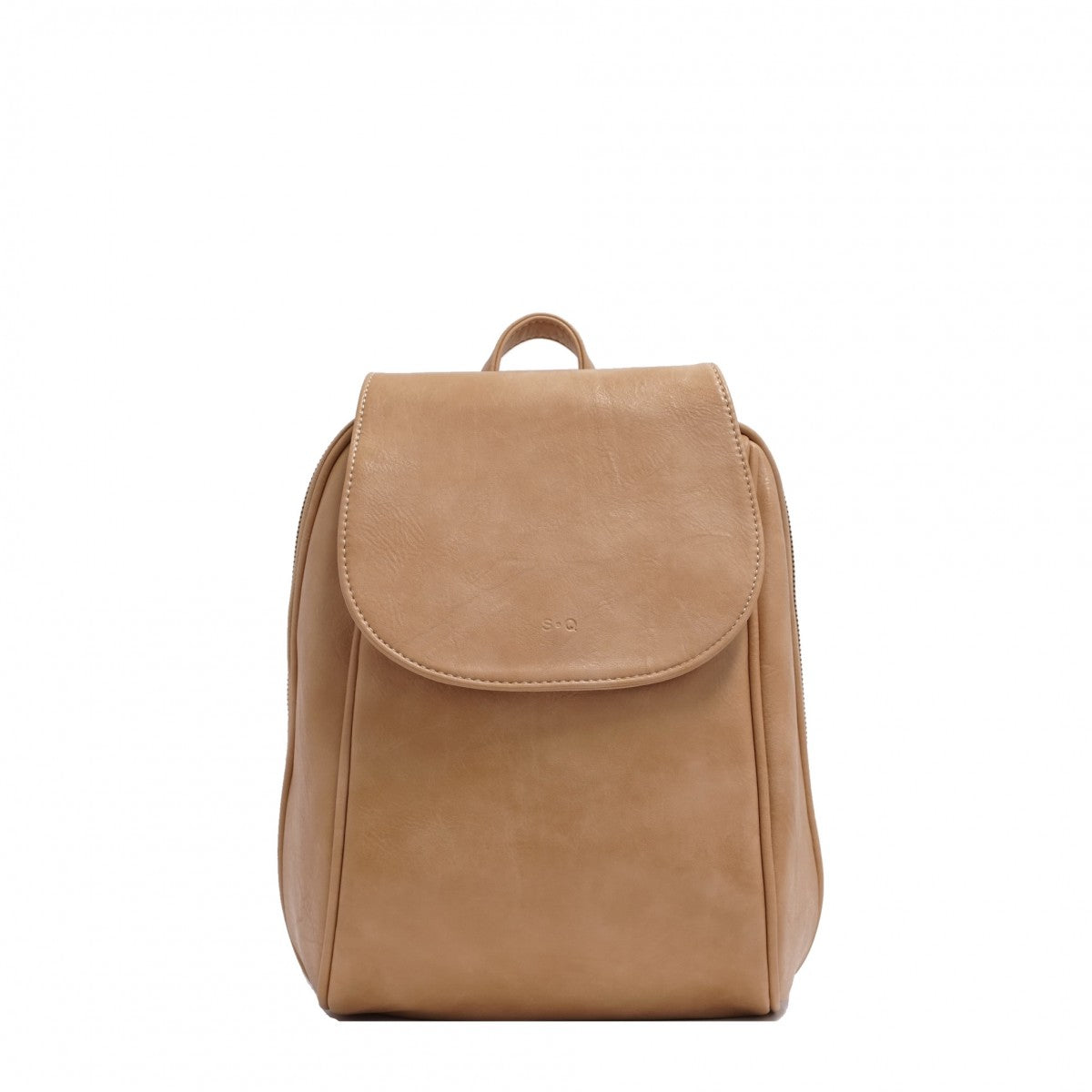 JADA CONVERTIBLE VEGAN BACKPACK-Backpack-S-Q-LIGHT CAMEL-Coriander