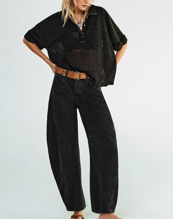 JEAN | GOOD LUCK MID RISE BARREL-Denim-FREE PEOPLE-Coriander