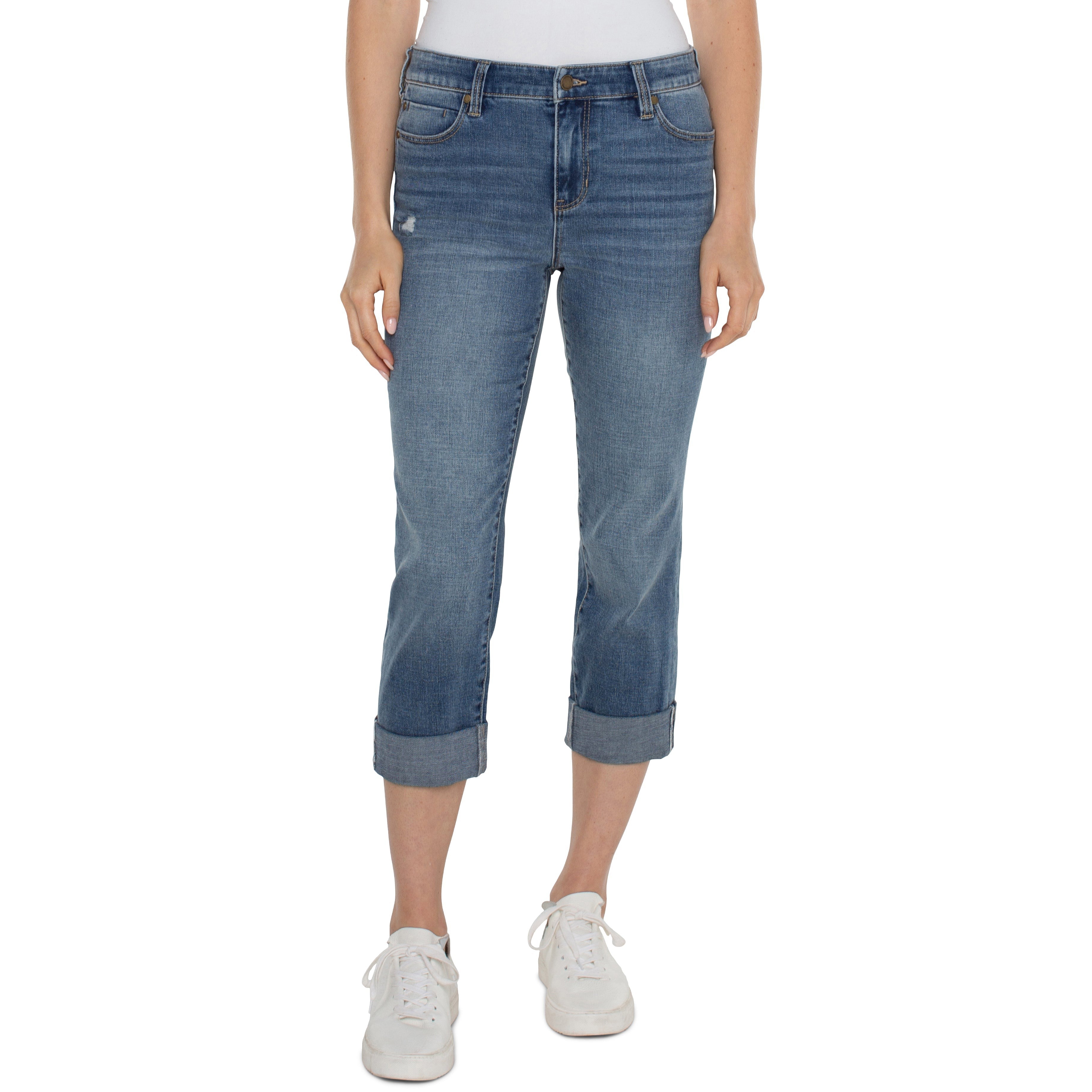 JEANS | CHARLIE CROP WIDE ROLLED CUFF-Denim-LIVERPOOL-Coriander