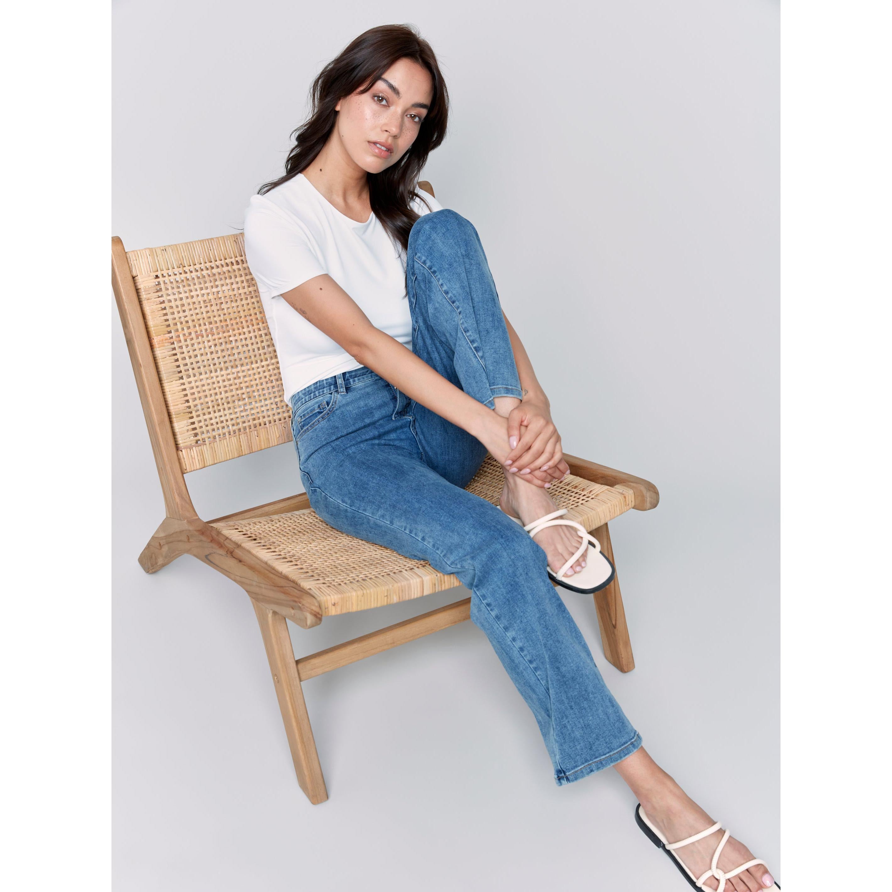 JEANS | CHARLOTTE STRAIGHT LEG-Denim-CHARLIE B-Coriander