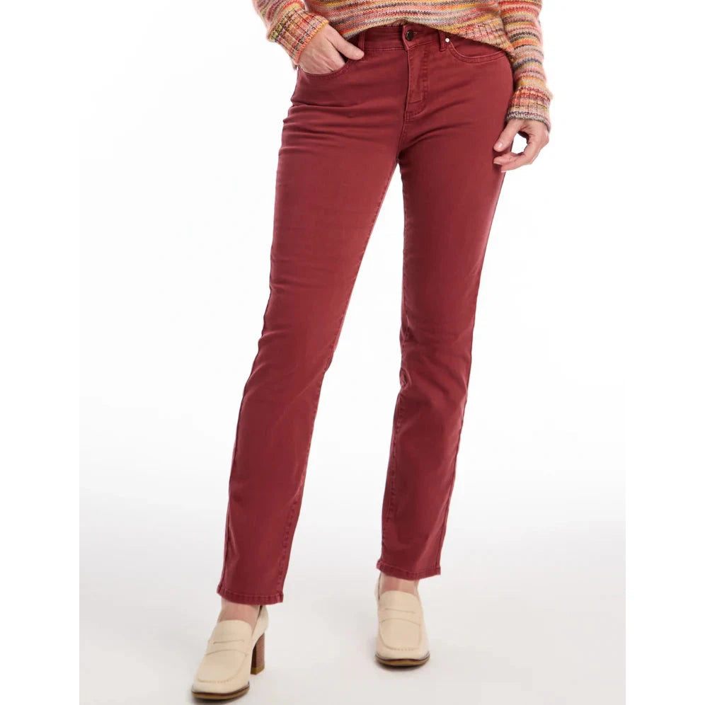 JEANS | CHRISTINA STRAIGHT LEG-Denim-FRENCH DRESSING JEANS-2-RUSTED RED-Coriander