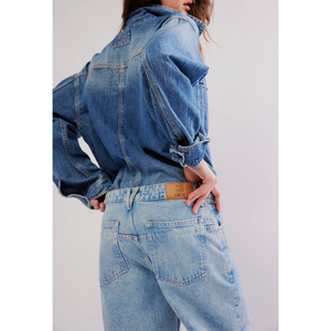 JEANS | DEEP TRANCE DROPPED BOYFRIEND: SWEET DREAMS-Denim-FREE PEOPLE-Coriander