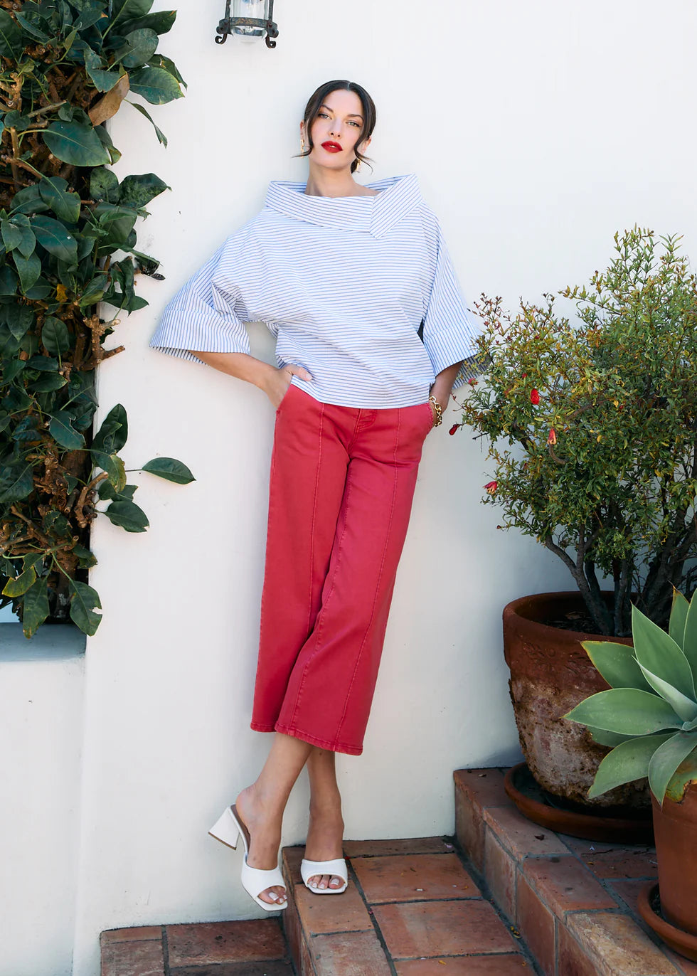 JEANS | FDJ SUZANNE WIDE CROP: ROUGE-Denim-FRENCH DRESSING JEANS-Coriander