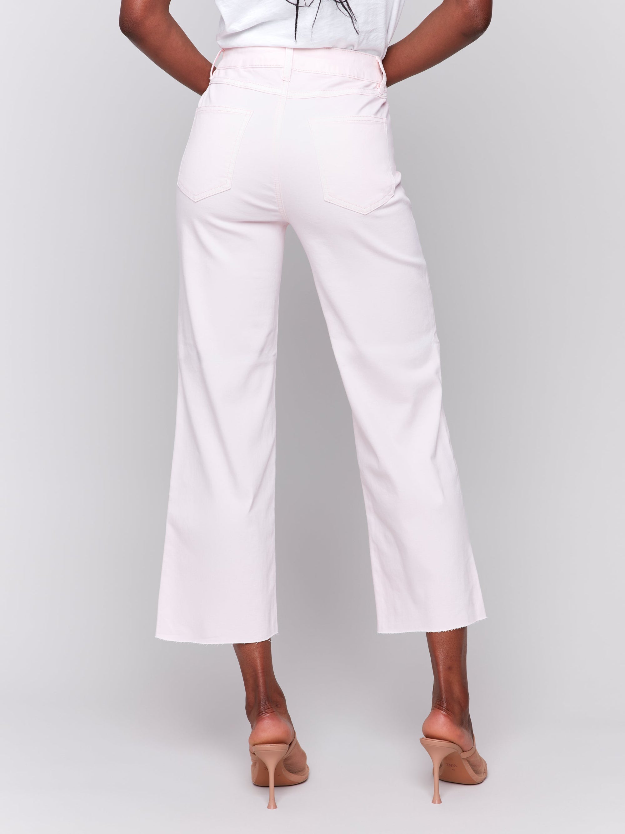 JEANS | FLARED WITH RAW EDGE-Bottoms-CHARLIE B-Coriander