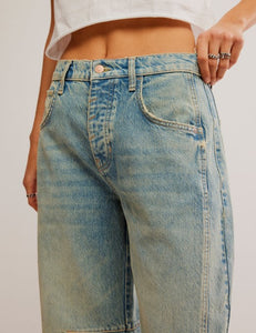 JEANS | GOOD LUCK BARREL-Denim-FREE PEOPLE-Coriander