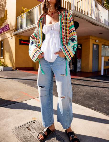 JEANS | GOOD LUCK BARREL-Denim-FREE PEOPLE-Coriander