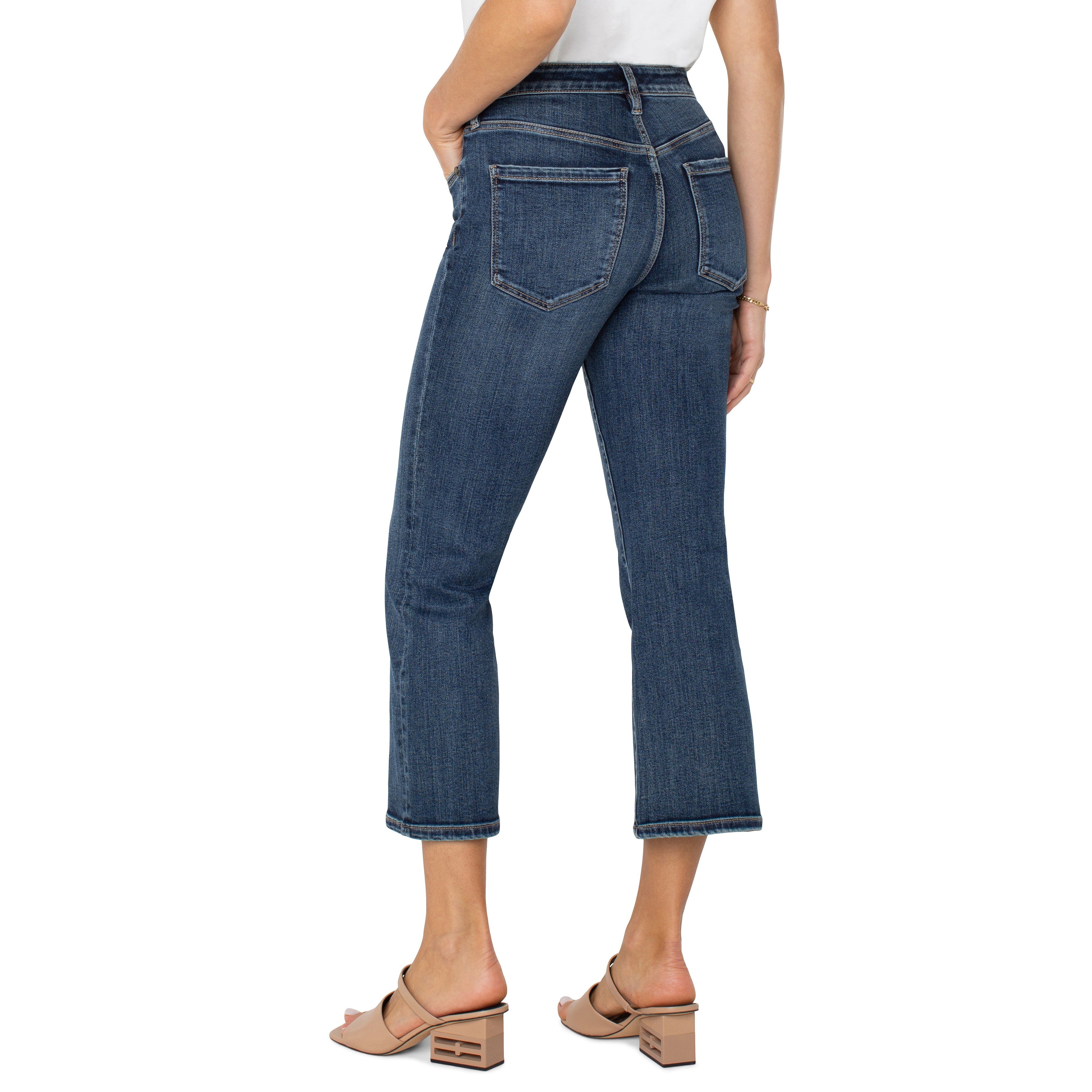 JEANS | HANNAH CROPPED FLARE: BOLSHA CHICA-Denim-LIVERPOOL-Coriander