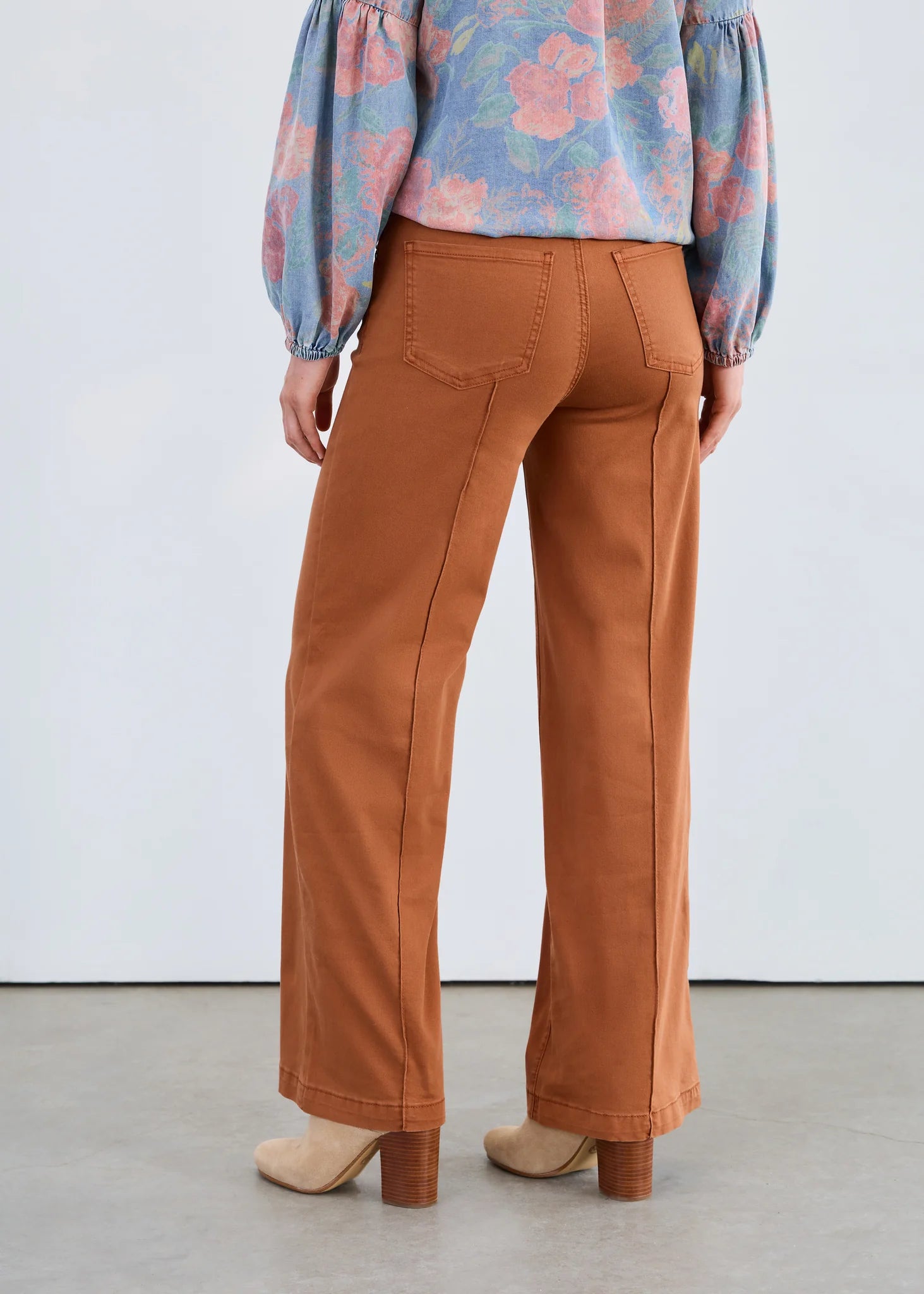 JEANS | OLIVIA WIDE LEG: BRONZE-Denim-FRENCH DRESSING JEANS-Coriander
