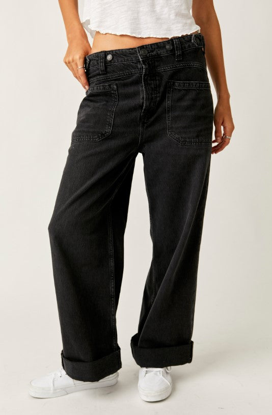 JEANS | PALMER CUFFED-Denim-FREE PEOPLE-Coriander
