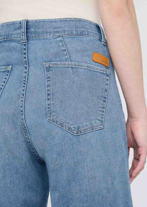 JEANS | PERFORMANCE DENIM LITE PLEATED PANT-Denim-DUER-Coriander
